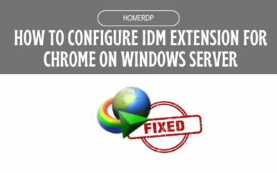 How to configure IDM extension for Chrome on Windows Server