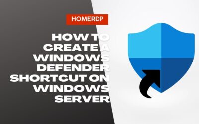 How to Create a Windows Defender Shortcut on Windows Server