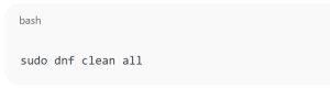 Clean the Package Cache DNF