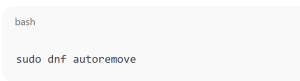 Remove Unused Packages Fedora