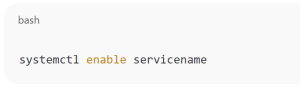 Enable a Service at Boot