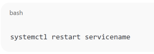 Restart a Service