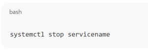 Stop a Service